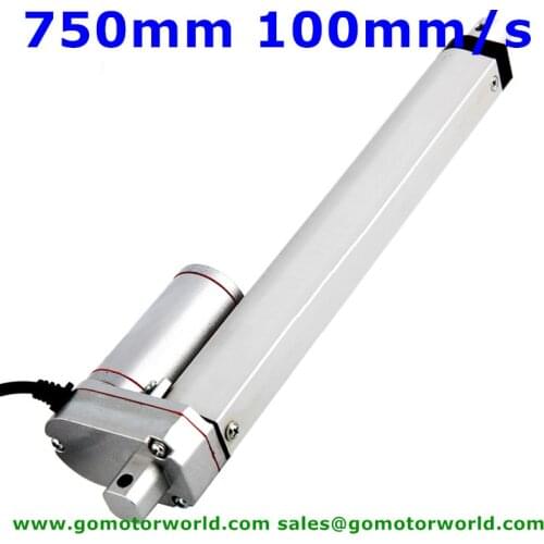 Micro Linear Actuator 12V 24V 750mm Stroke 1600N load 160mm/s speed linear actuator manufacturer