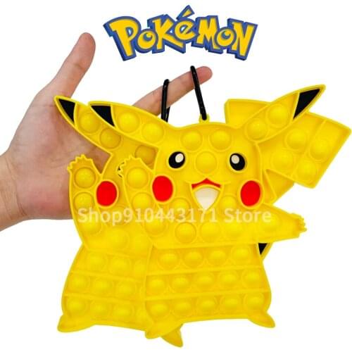New Pokemon Pops Fidget Toys Reliver Stress Push Bubble Relieve Autism Charizard Pikachu Fidget Relieve Autism Dropshipping Toy