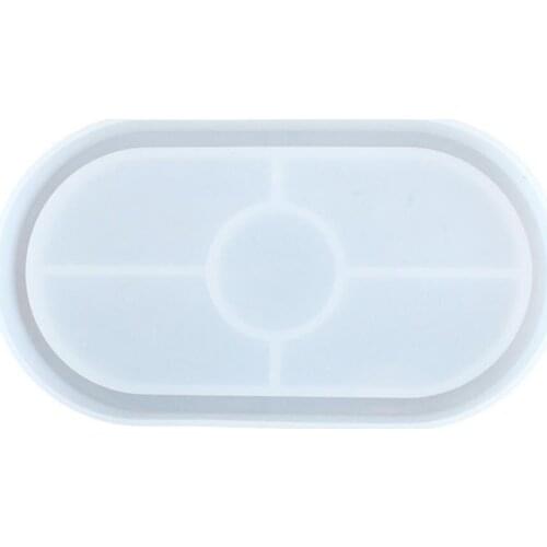 Handicraft tray resin silicone mold DIY tray resin ashtray plate dish-shaped casting mold jewelry making tool board concrete