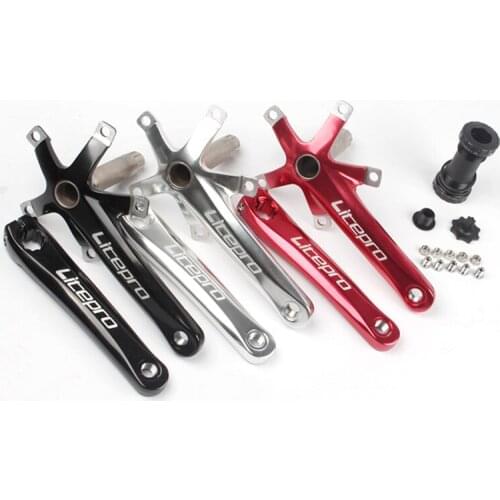 Litepro LP Aluminum Alloy Foldable Bike Crank 170 Mm BCD 130mm Folding Bike Crankset Tooth Plate Bike Crankset Mtb Parts