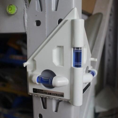 SHINWA Cylindrical level Ruler Pipe Level bubble Right angle Magnetic level with Three Blue Bubbles