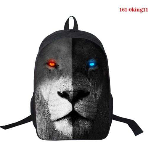 School Bags Lion King Print Backpack for Teenagers Girls Kids Boys Children Student Travel Backpack Shoulder Bag Laptop Escolar