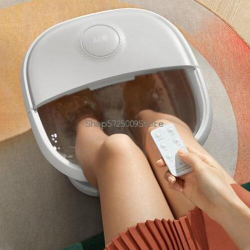 Foldable and convenient foot bath, electric massage footbath, thermostatic heating foot bath, the same style as Wu Xin