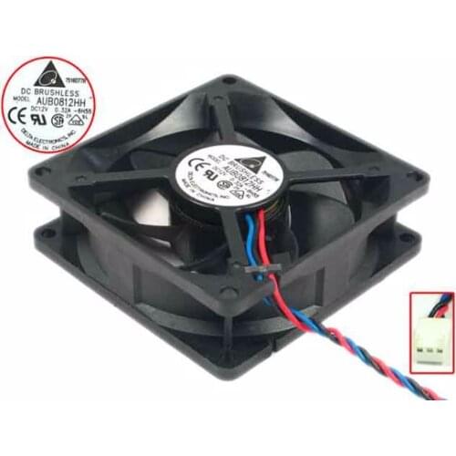 Delta Electronics AUB0812HH 6H55 DC 12V 0.32A 80x80x25mm Server Cooling Fan