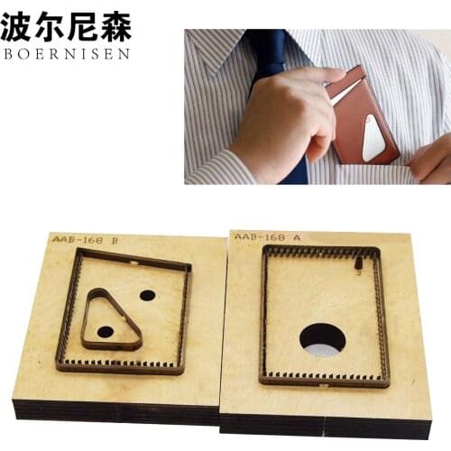 Japanese steel knife card package DIY leather die-cut leather craft pendant jewelry laser machine cutting leather goods