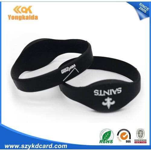 YongKaiDa 13.56MHZ Ultralight chip rfid wristband silicone for access control - wrist tag waterproof customized