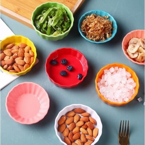 1 pcs Sauce and vinegar dish dessert dish Restaurant milk tea shop dip snack plate