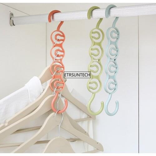 100pcs Multifunction Clothes Hangers Baby Clothes Drying Racks Storage Rack Hang Clothes Coat Hangers Organizer Plastic