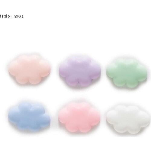 12pcs Mixed Cloud Resin Flatback Cabochon Apparel Jewelry Phone Case Handmade Home Craft Diy Card kawaii Decor 25x17mm
