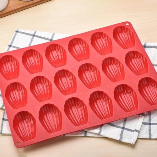 18 Food Grade Madeleine Silicone Shell Cake Silicone Baking Pan Mould Bakeware Tools kitchen cute utensils accessories tools
