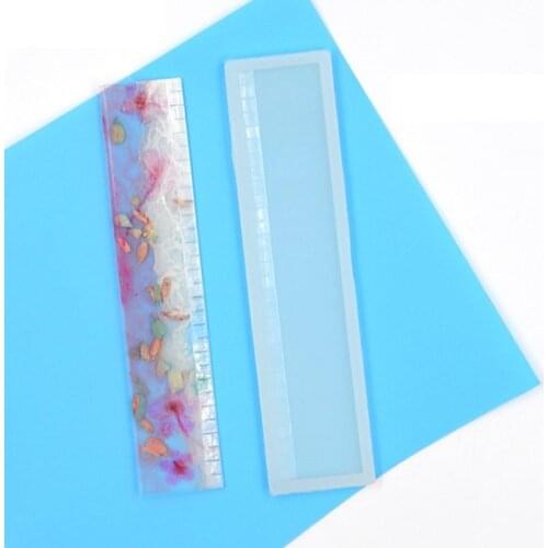 5Pcs Handmade Silicone Straight Ruler Resin Mold Art Resin Casting Craft Tools