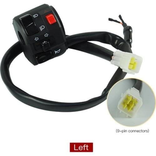 7/8" 22mm Motorcycle Switches Motorbike Horn Button Turn Signal Electric Fog Lamp Light Start Handlebar Controller Handle Switch