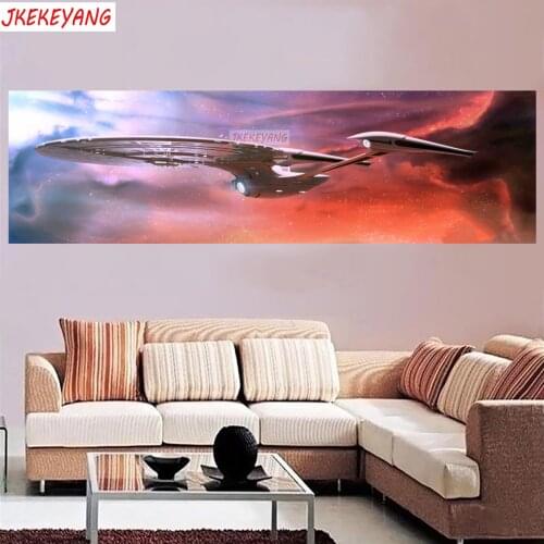 Large size 5d DIY Diamond Painting "star trek" Full Square Drill Cross Stitch Diamond Embroidery home Decor Y3273