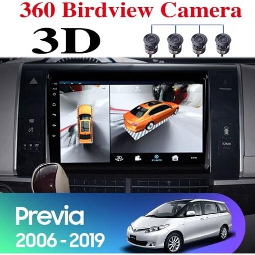 For TOYOTA Previa Tarago XR50 2006~2019 Car Multimedia GPS Radio Navigation NAVI Player Integrated CarPlay 360 BirdView 3D