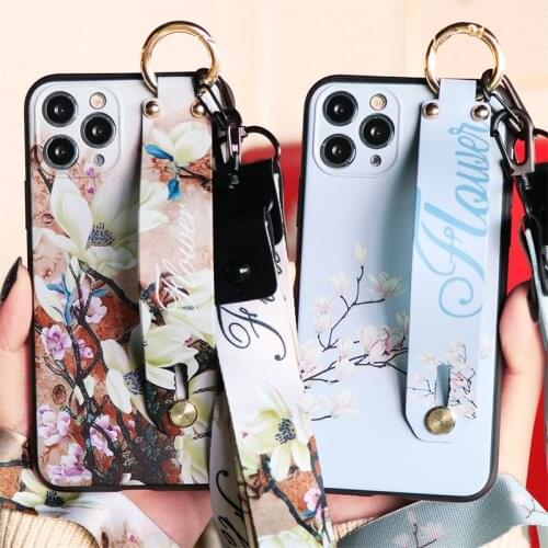 Wrist Strap Lanyard Case For Samsung Galaxy M32 A22 A21s A51 A52 S21 S20 Ultra FE S30 Lite S11e S10 S9 Plus A32 A71 A30S A50 Bag