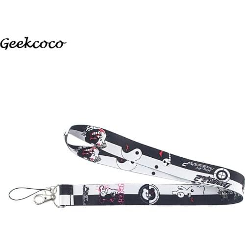 J1816 Fashion Anime Neckneck Lanyard Key ID Card Gym Mobile Phone Strap Multifunction Decoration
