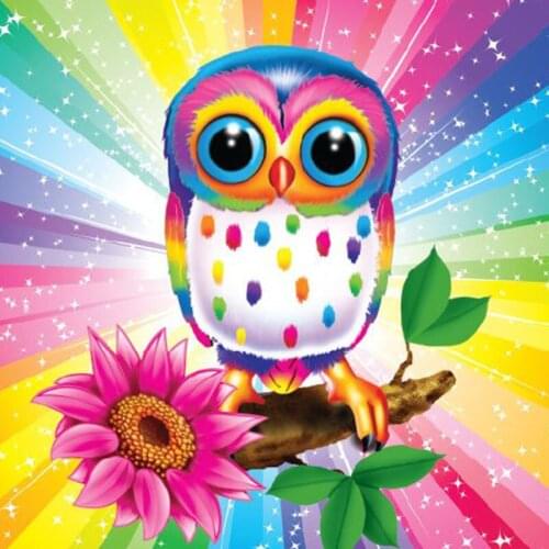 Kexinzu 5D Diy Full Round Square Stone Pearl Drill Diamond Painting Owl Cross Stitch Mosaic Daimond Embroidery Christmas Gift