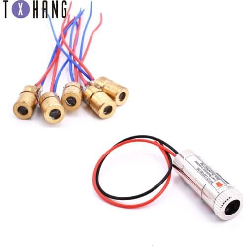 1 PC Red Line Laser Module 5mW 650nm Focus Adjustable Laser Head 5V Industrial Grade diy electronics