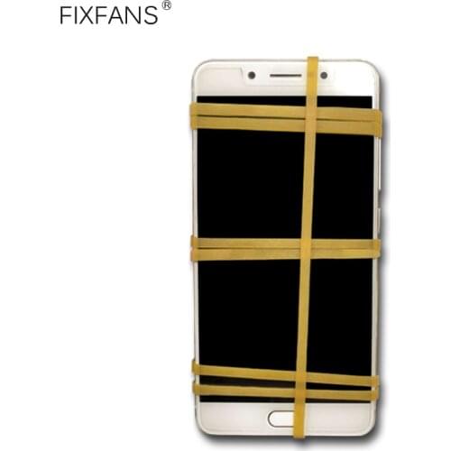 FIXFANS 20Pcs 3mm Wide Elastic Rubber Bands for Cell Phone LCD Screen Fastening Repair Tools, No Harm to Screen