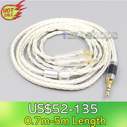 LN007238 16 Core OCC Silver Plated Earphone Cable For FOSTEX TH900 MKII MK2 TH-909 TR-X00 TH-600