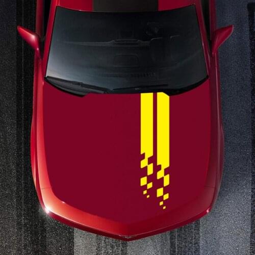 Car Hood Sticker Vinyl Body Decal Racing Stripe Stickers Head Car Sticker Car Accessories Racing Sports Decal Head
