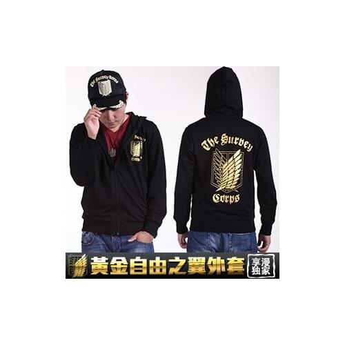 New Arrival Japanese Anime Shingeki no Kyojin Attack on Titan Jacket Hoodie Cosplay Costume