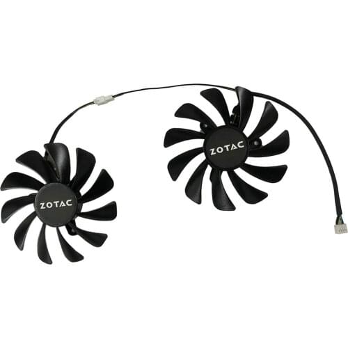 2pcs/set 95MM GAA8S2U GPU VGA Cooler Fan For ZOTAC GeForce GTX1070Ti GTX1080Ti AMP Core Video Cards Cooling