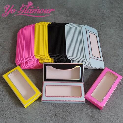 Wholesale Bulk Eyelash Case Box Lash Package For 25mm False Mink Lashes New Fashion Empty Eyelash Package Boxes With Custom Logo