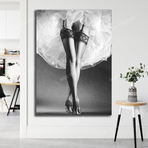 Tulle Ballerina Art Print Poster, Tulle Print, Fashion Monochrome Art, Scandi Prints, Nordic Posters, Black and White Wall Art