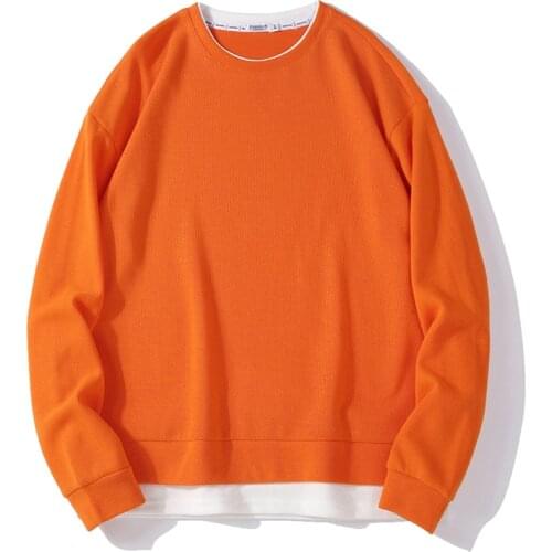 2021 Spring and Autumn Solid Color Pullover Men New Product Fashion Sports Mens Breathable Casual Loose Multicolor Pullover Men