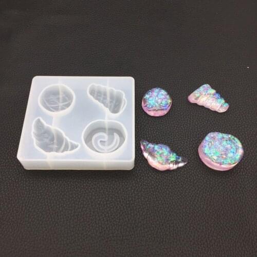 DIY crystal epoxy mold bread croissant cake roll pineapple bag resin pendant mirror surface