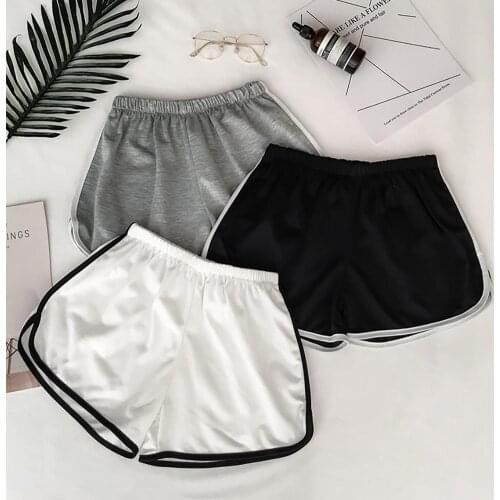 Fashion Stretch Waist Casual Shorts Woman 2020 High Waist Black White Shorts Harajuku Beach Sexy Short WomenS Clothing