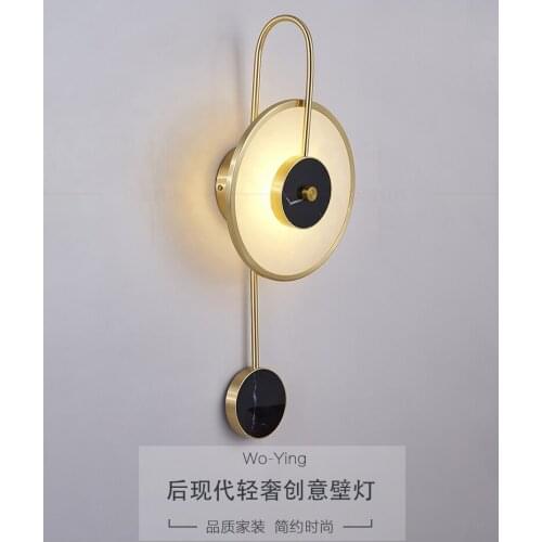 Nordic minimalist wall lamp home aisle creative personality design decoration LED bedroom bedside modern wall lamps