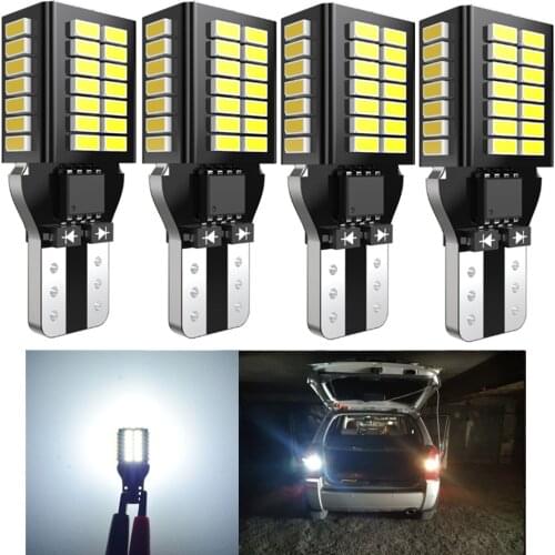 4x White Canbus No Error 912 W16W T15 Car LED Bulbs For 2011 2012 - 2017 2018 2019 2020 Mazda CX-5 CX5 LED Backup Reverse Light