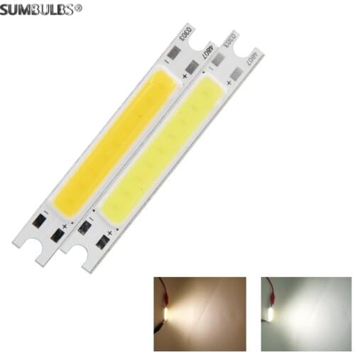 LED Wall Lamp Light Source 48*7mm 3W 9v DC 300mA COB Bulb Chip on Board Bar Strip for DIY Table Desk Lighting