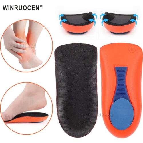 WINRUOCEN Heel Seats Foot Orthotic Cushions Half Insoles Flat Feet Arch Support Orthotic Plantar Fasciitis Heel Spurs Foot Pad