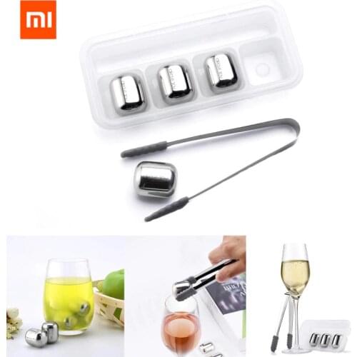 Xiaomi Circle Joy Ice cube 304 Stainless Steel Washable Recycle use fast cooling ice maker for Wine Corks fruit juice