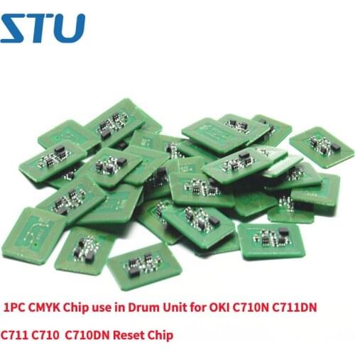1PC CMYK Chip use in Drum Unit for OKI C710N C711DN C711 C710 C710DN Reset Chip