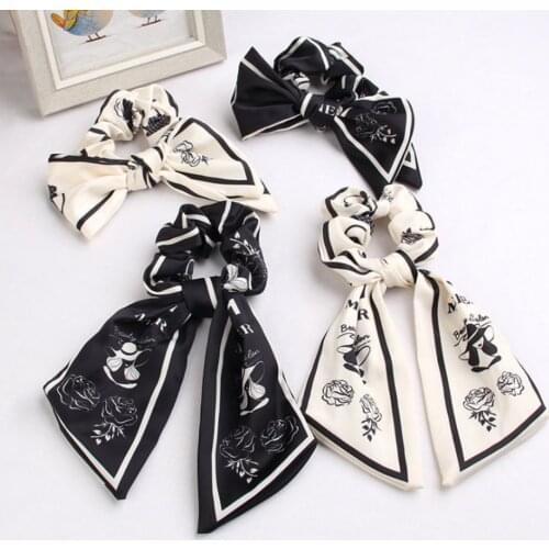 1PC French Knotted Wire Scarf Retro Hair Bands Ribbon Hats Wire Women Headband Girls Hairband Hair Accessories Women