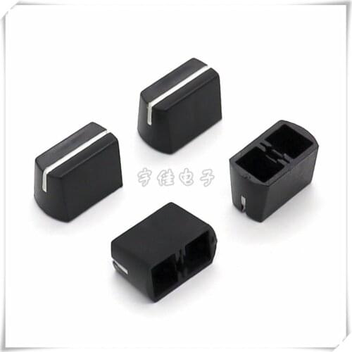 10 Piece Mixer push key cap 17 * 10 * 11 plastic fader cap console volume adjustment push rod cap aperture 4MM