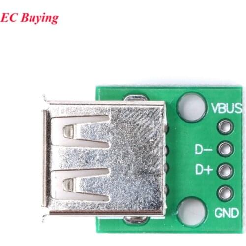 10 pcs USB2.0 Female to 4P DIP Switch DIP Adapter Board Module USB Adapter Plate Converter