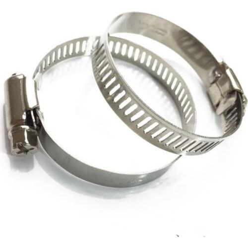 10pcs Pipe Clamps Genuine Jubilee Stainless Steel Hose Clips Fuel Hose Pipe Clamps Worm Drive Durable Anti-oxidation