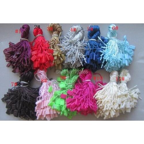 1000 pcs per lot quality plastic string seal tag manufacturer plastic seal tag for jewelry and watch