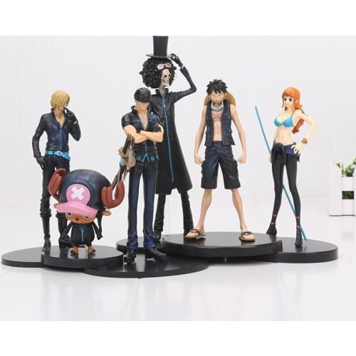 3pcs/set Anime One Piece Film Gold Monkey D Luffy Tony Tony Chopper Brook Sanji Nami Zoro PVC Figures Toys