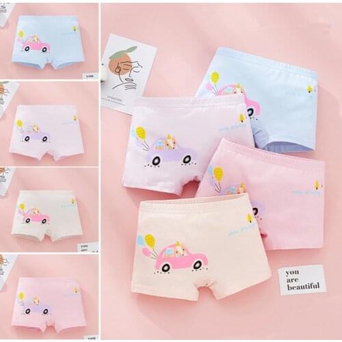 3Pcs/Lot Baby Boys Girls Underwear Cotton Panties Kids Short Briefs Children Underpants Childs Summer Cotton Panties 2-12Y