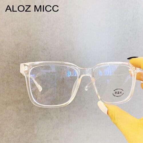 ALOZ MICC Fashion Women Optical Square Glasses Frame Men Eyewear Frame Female Transparent Eyeglasses Clear Lens C27