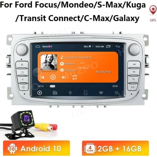 For Ford/Focus/S-Max/Mondeo 9/Galaxy/C-Max/Kuga Car Radio Multimedia Video Player GPS Navigation Android NO DVD 2din 2 din 2.5D