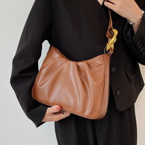 Brand Designer Women Crossbody Bag Pleated Soft Leather Messenger Bags Small Purses and Handbags Ladies Solid Color Shoulder Bag