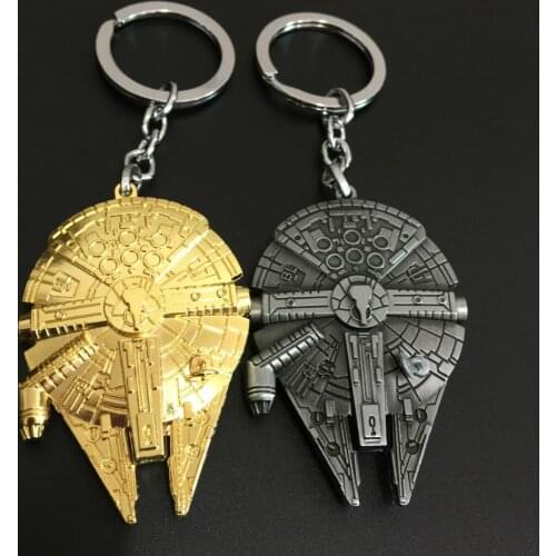 Movie Spaceship Logo Keychains Metal Key Chains Key Rings 12pcs/lot Size 4.5*6.5cm