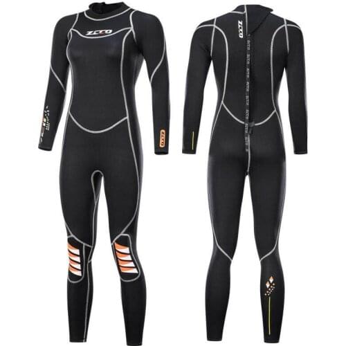 DIVING Wetsuit Men 3 mm Scuba Diving Suit Women Neoprene Underwater hunting Surfing Back Zipper Spearfishing Snorkeling Suit
